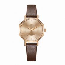 OKTO Rose Gold Brown Leather 28mm OK17RG001S