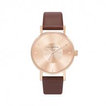 Rose Gold Brown Leather