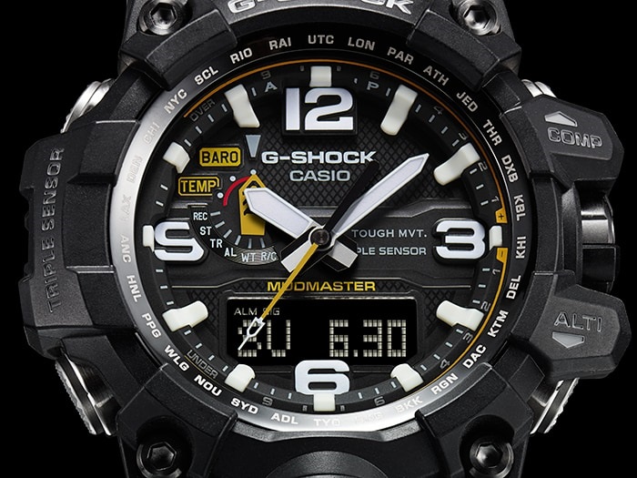 G-Shock GWG-1000-1A3JF  MUDMASTERバンドシリコンラバー系