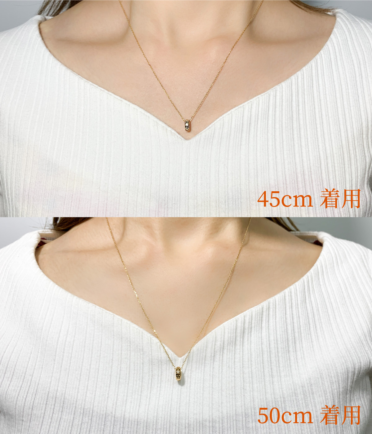 PT900/850プラチナ DEAR RINGミンサーネックレス 《チェーン45cm》|DEAR RING by『琉球』|株式会社山城時計店