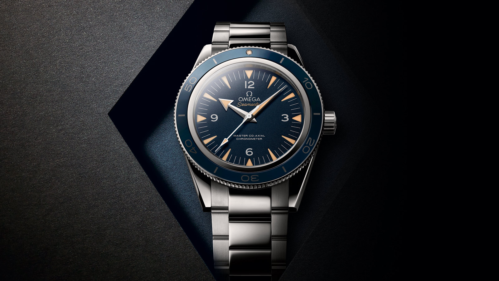 omega watch seamaster300 blue bezel