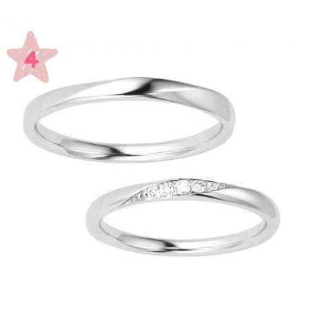 ポンテヴェキオ　ペア結婚指輪　モルビド