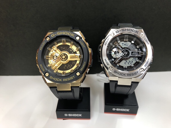 腕時計　G-STEEL  GST-400G-1A9JFとGST-410-1AJF