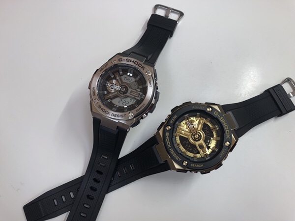 腕時計　G-STEEL  GST-400G-1A9JFとGST-410-1AJF