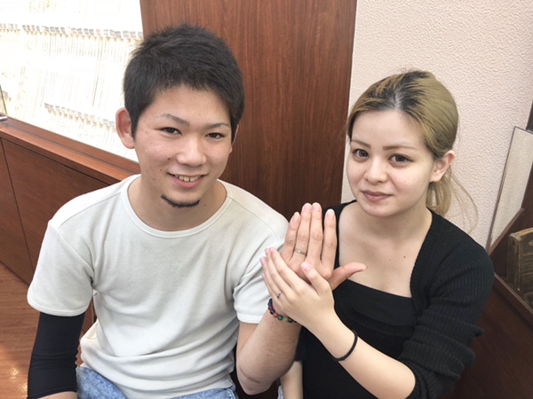 結婚指輪ご購入されたカップル