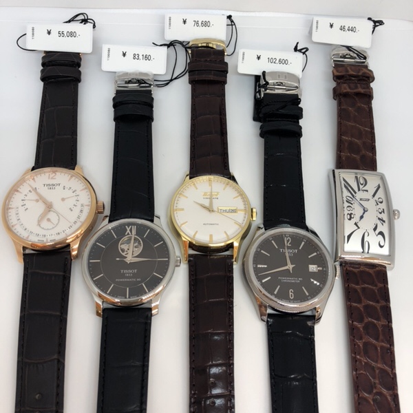 腕時計ティソ　tissot シリーズ勢ぞろい