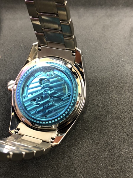 裏蓋 グランドセイコー sbga259 信州の雪面ダイヤル スプリングドライブ ブライトチタン