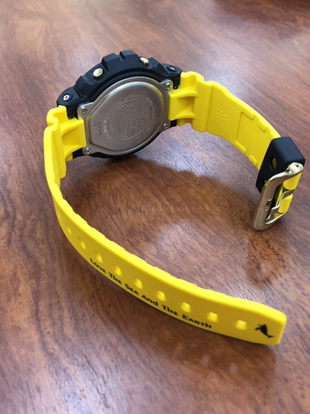 腕時計　カシオ　casio 新作ge-6902k-9jf　イルクジモデルの裏蓋とベルト