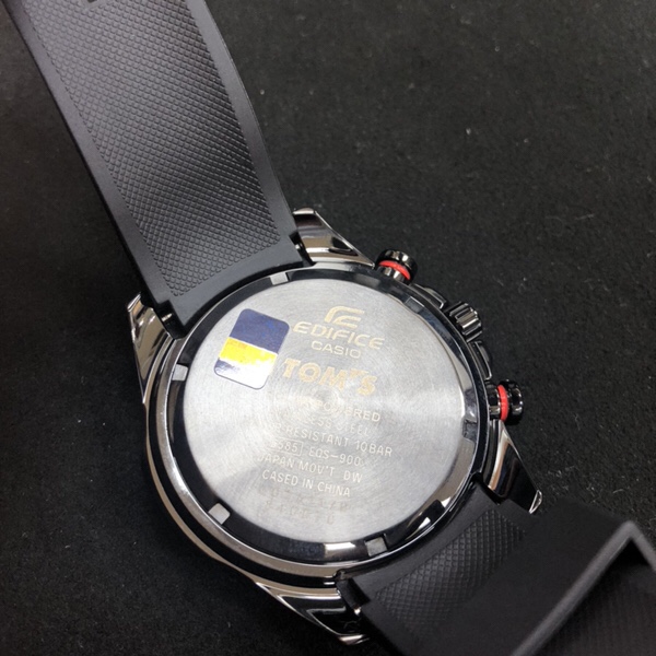 腕時計　カシオエディフィスEQS-900TMS-1AJR tom's limited editionの裏蓋側