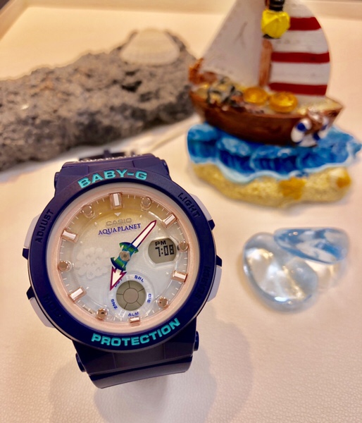 baby-g　アクアプラネットタイアップモデル　bga-250ap-2ajr