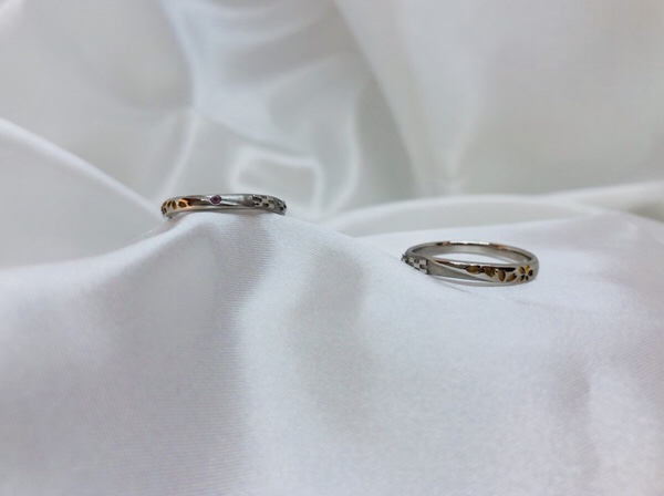 婚約指輪　結婚指輪　琉球　バンナザクラ
