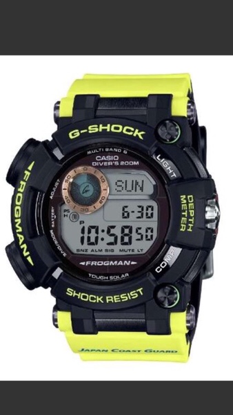 腕時計　casio g-shockフロッグマン gwf-d1000jcg 海上保安制度創設70周年記念モデル