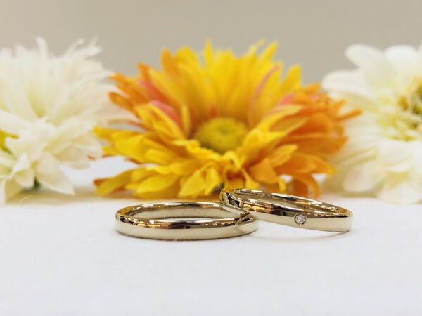 ブライダルリング　結婚指輪　Honey BrideのMarron （マロン）