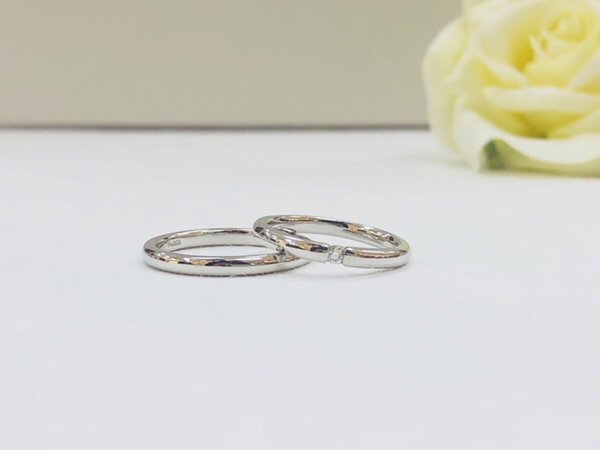 ブライダルリング　結婚指輪　山城時計店オリジナルブランドEQUIPAGEのリング　北極星