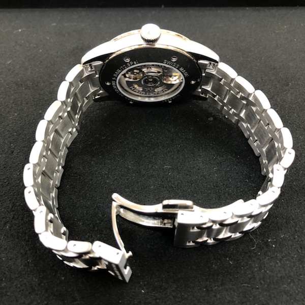 腕時計　ハミルトンレイルロード スケルトン H40655151の裏蓋側