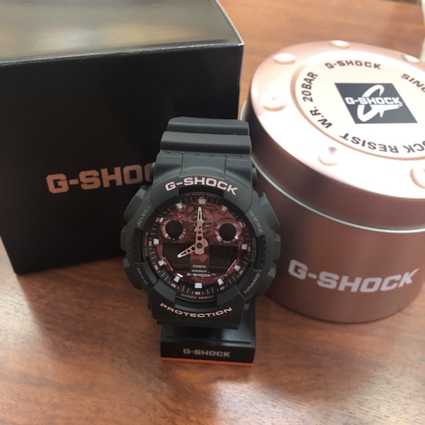 腕時計　G-shock GA-100TCB-1AJR　桜をテーマ