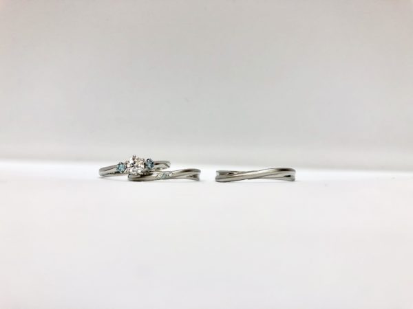 ブライダルリング　婚約指輪　結婚指輪　エンゲージリング　マリッジリング　セイレーン アズーロ　SIRENA
