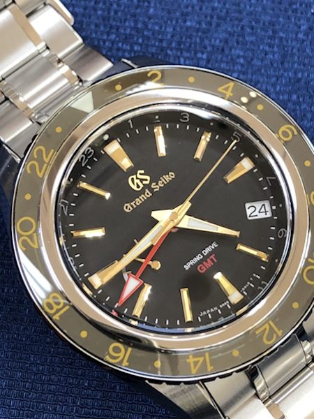 腕時計　グランドセイコー マスターショップ限定モデル SBGE215 スプリングドライブ GMT　沖縄の時計店