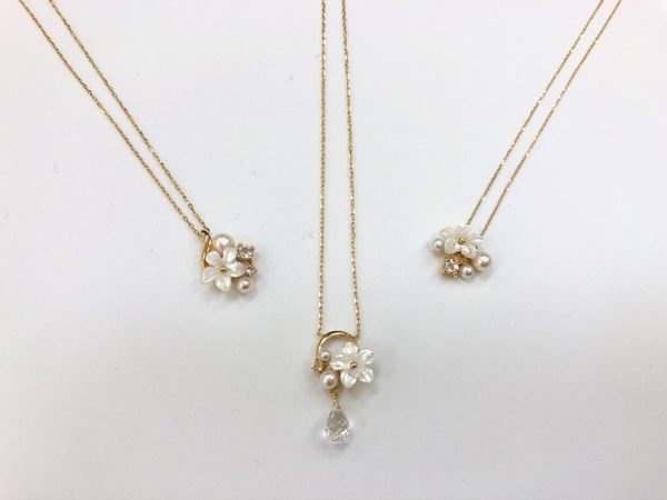 ファションジェリー　パール付きデザインネックレス　沖縄の宝石店