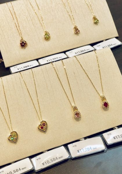ファションジェリー　K10プチネックレス　デザインネックレス　沖縄の宝石店