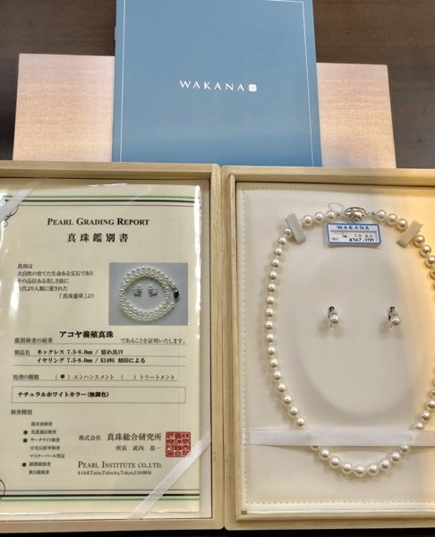 ファションジュエリー　真珠ネックレス　WAKANA　和奏