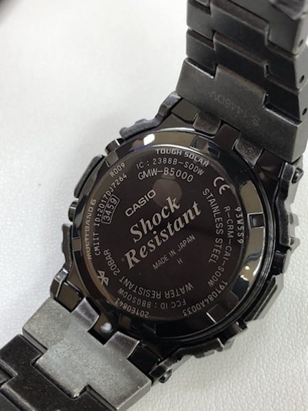 G-SHOCK フルメタル スクエアデザイン GMW-B5000V-1JR