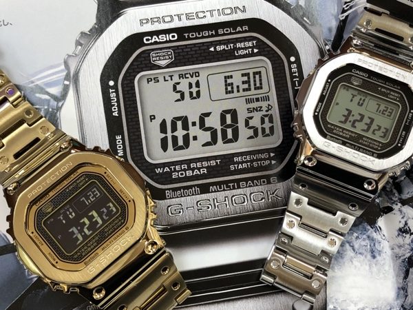 G-SHOCK フルメタルスクエアデザイン GMW-B5000D-1JF GMW-B5000GD-9JF