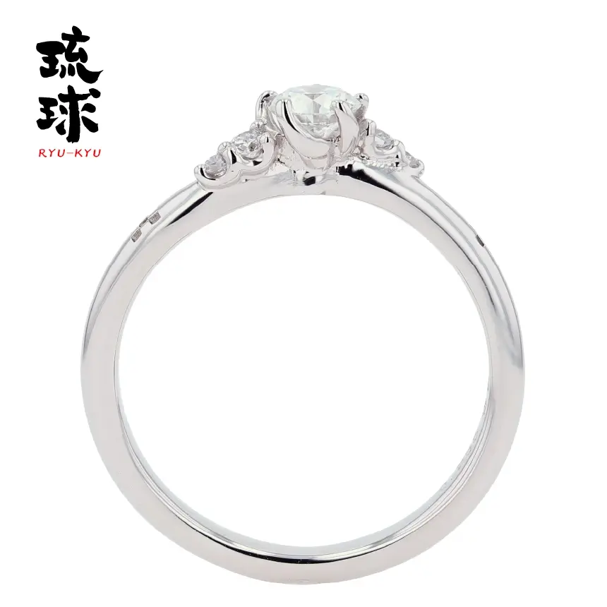 山城時計店 琉球 ぐじんふう 婚約指輪 側面デザイン
