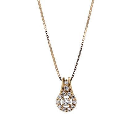 N117 K18 ダイヤモンドネックレス #39007