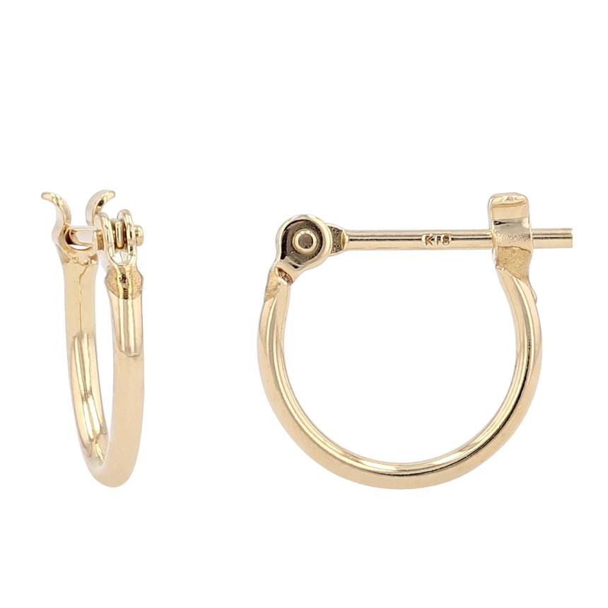 K18YG（イエローゴールド）1mm×13mm|ピアス|株式会社山城時計店