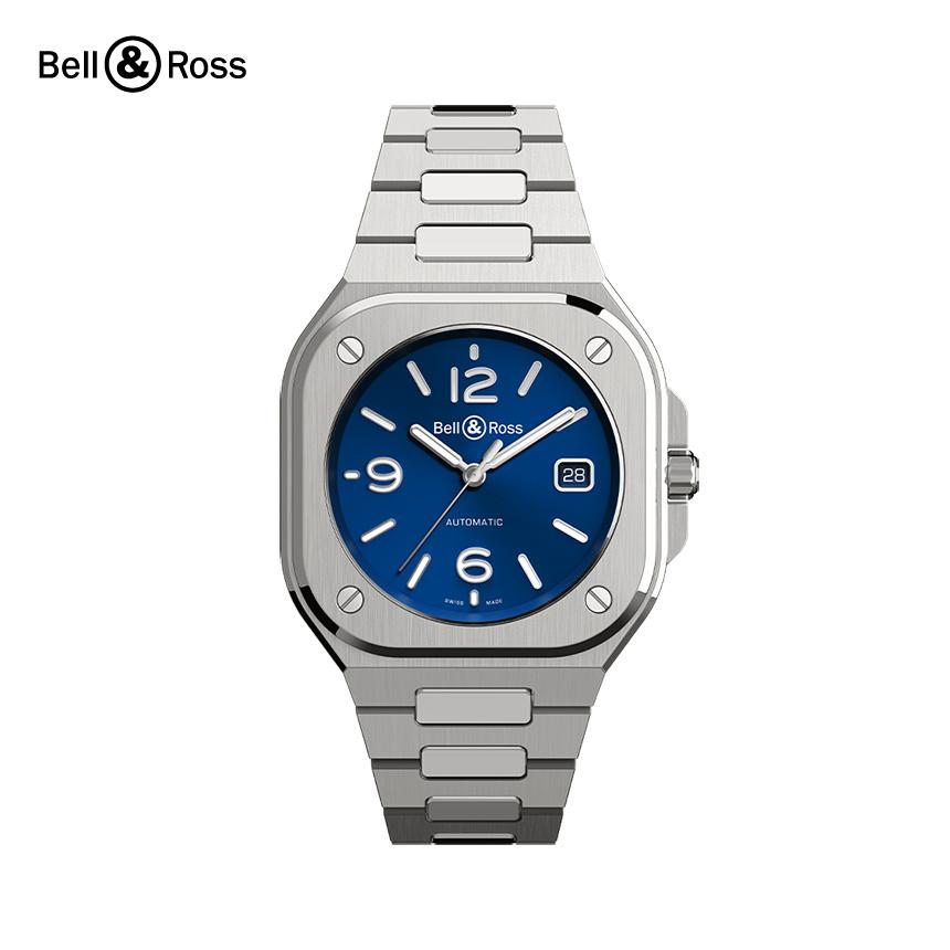 ベル＆ロス Bell＆Ross BR05 ブルースティール デイト 自動巻き メンズ 良品 _764668