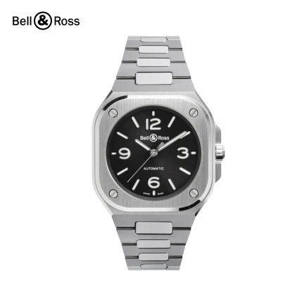 BR-05 36MM BLACK STEEL BR05A-S-BL-ST/SST
