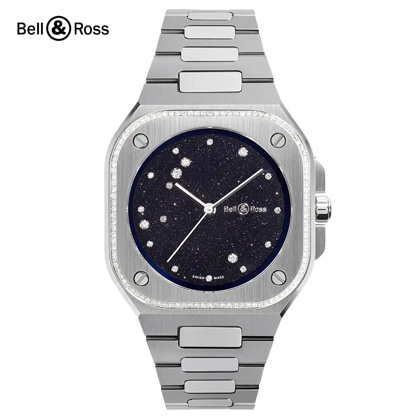 Bell & Ross BR-05 36 MM Blue Diamond Eagle Diamonds BR05A-S-EA-LGD/SST
