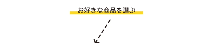 お好きな商品を選びます