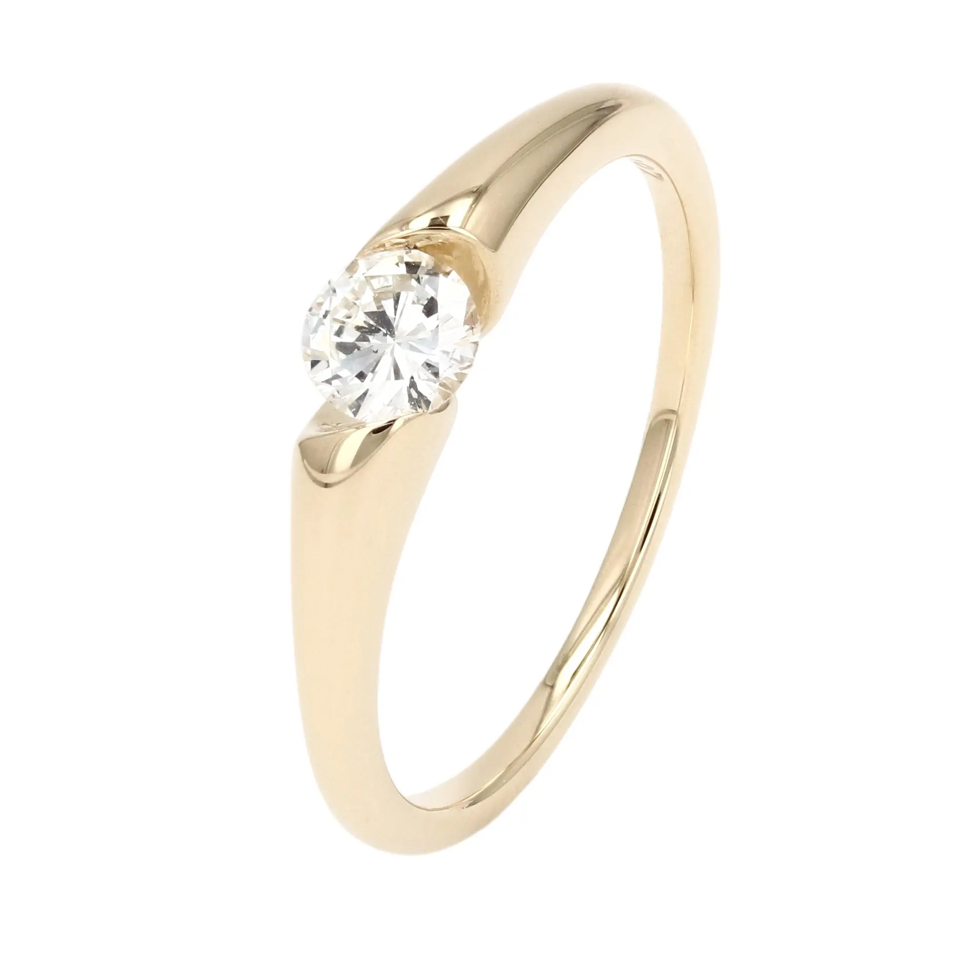 光を包み込む 0.297ct K18ダイヤモンドリング #63006 ディテール画像