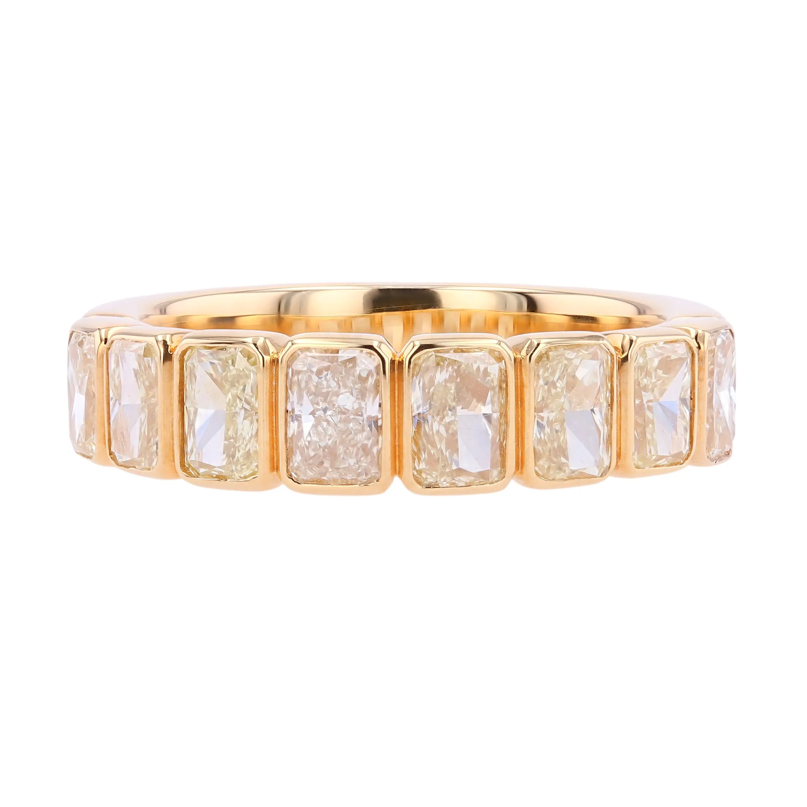 贅沢な輝きを連ねた K18 2.163ct ダイヤモンドリング #69004 メイン画像