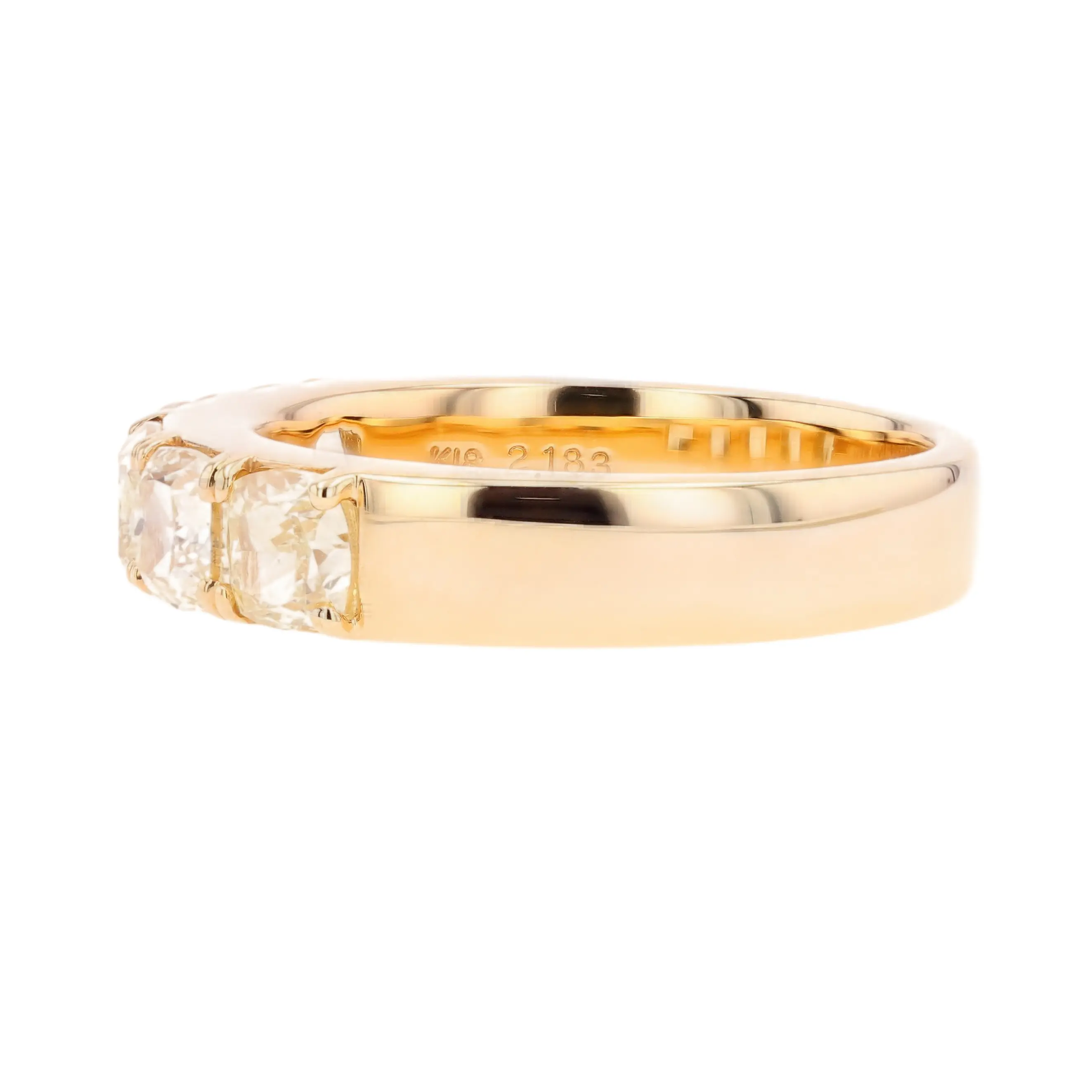 存在感を放つ 2.183ct K18 ダイヤモンドリング #70000 全体画像