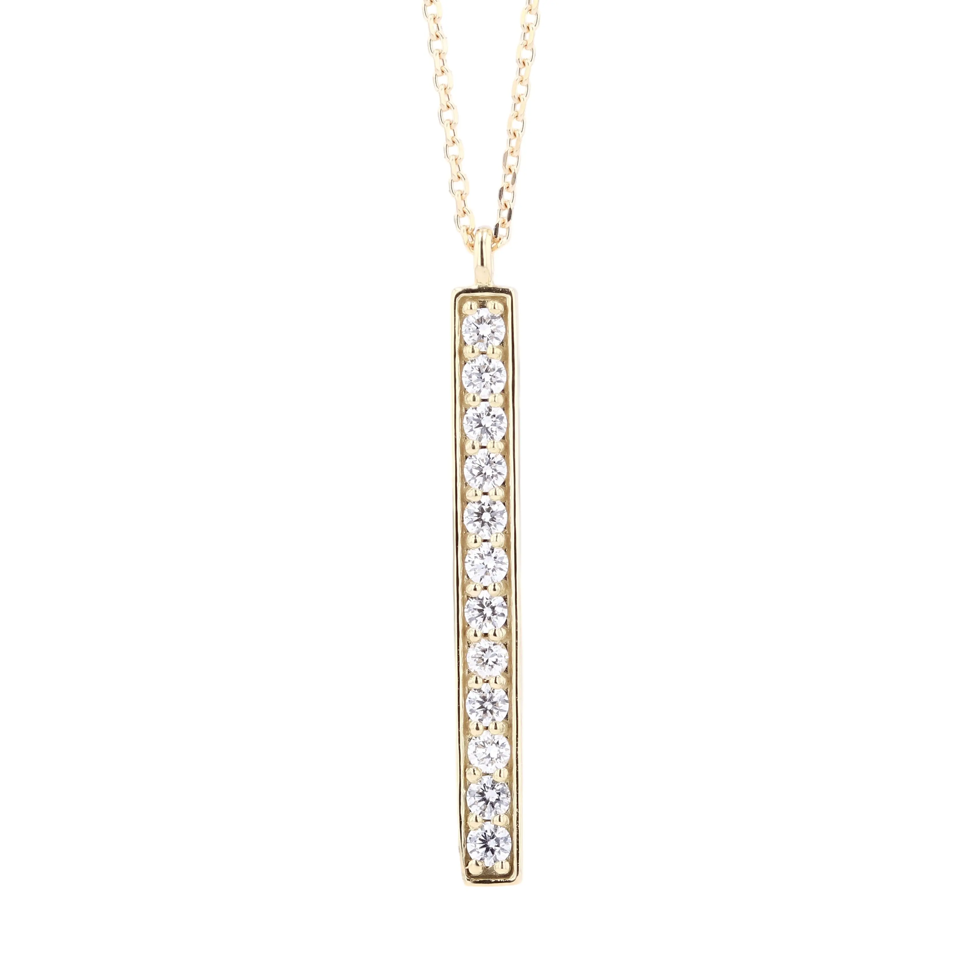 凛と煌めく 0.24ct K18ダイヤモンドネックレス #03000 メイン画像
